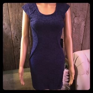 BNWT Express blue lace dress
